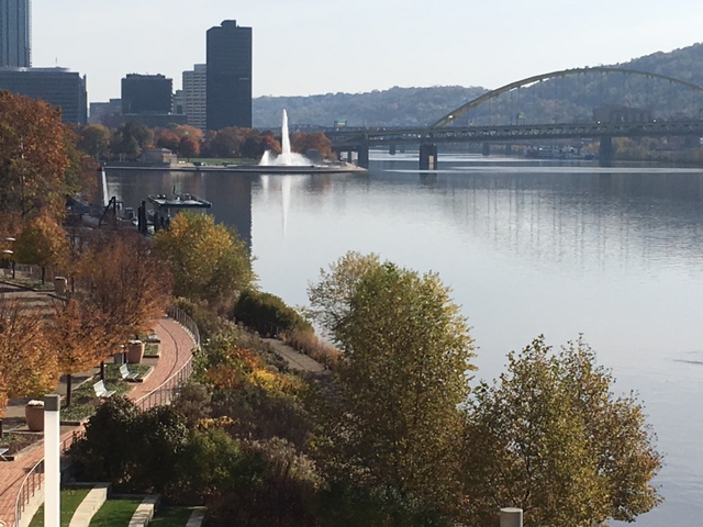 The Point at Pittsburgh shot from the Rivers Casino